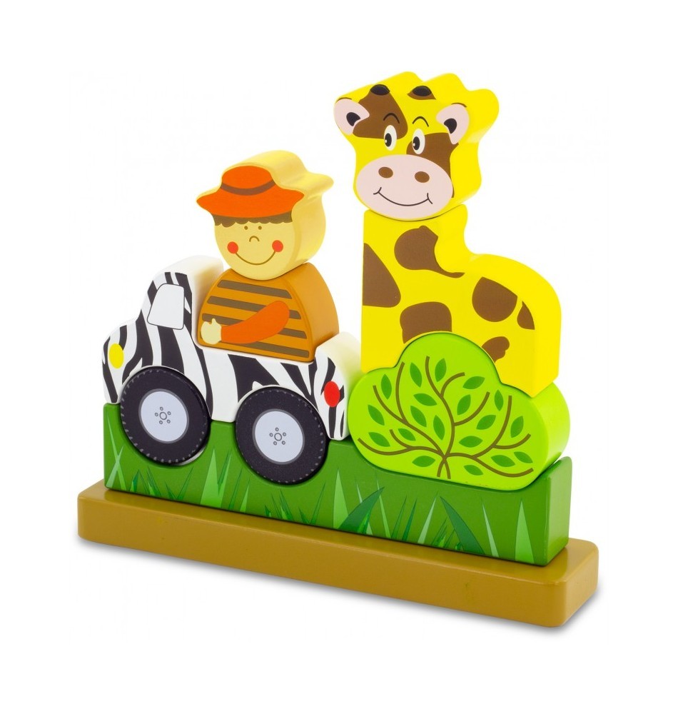 Magnetic Wooden Savannah Safari Animal Puzzle - Vue 6