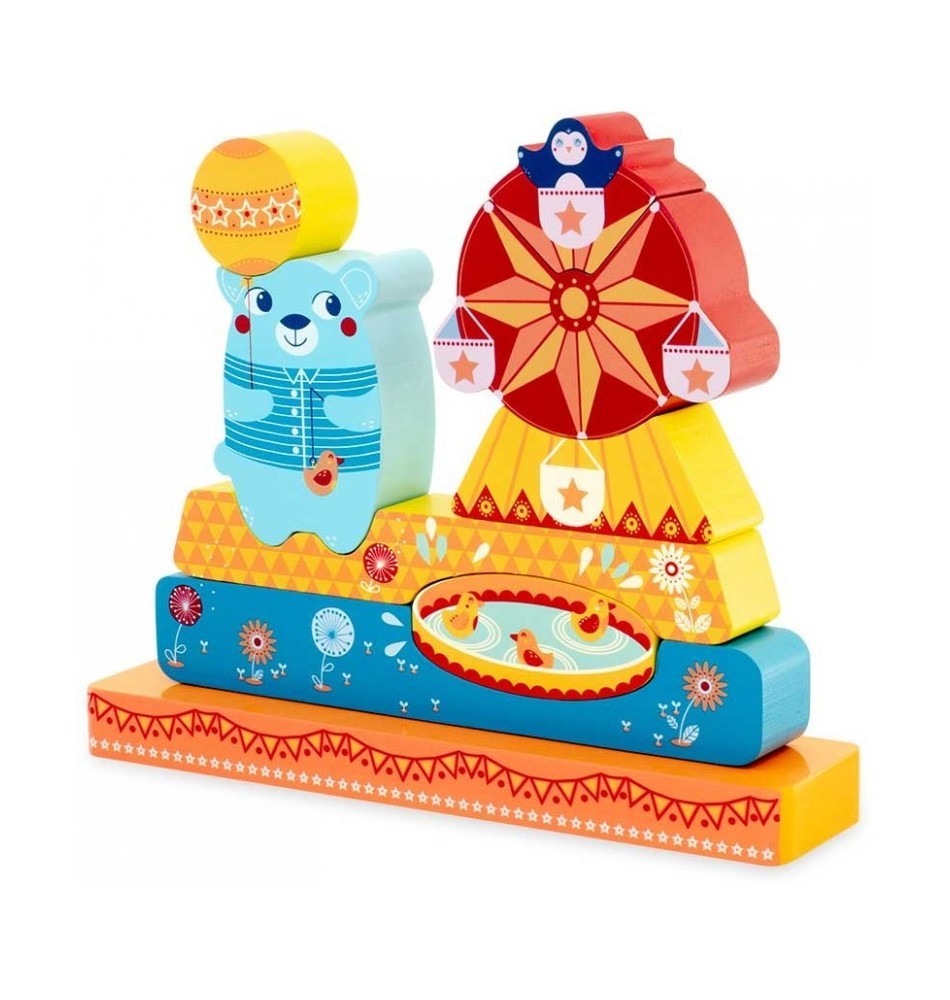 Magnetic Wooden Funfair Carnival Jigsaw Puzzle - Vue 6