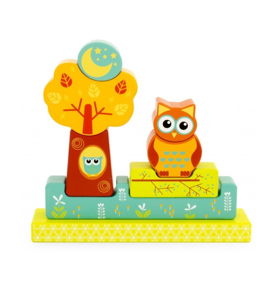 Magnetic Wooden Forest Owls Jigsaw Puzzle