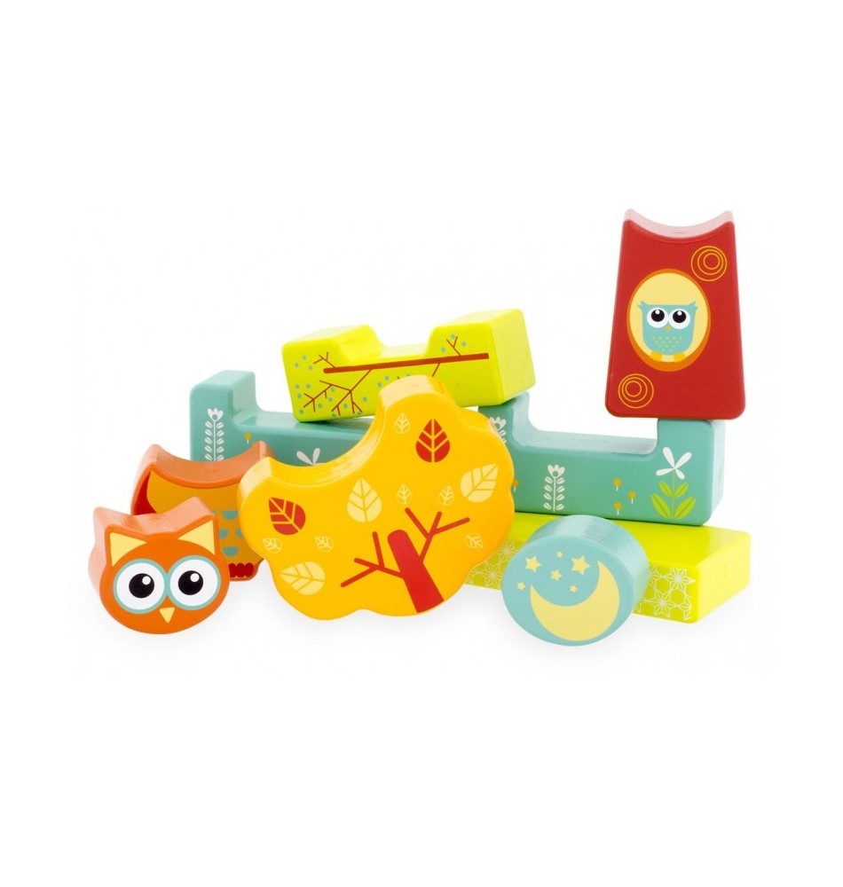 Magnetic Wooden Forest Owls Jigsaw Puzzle - Vue 5
