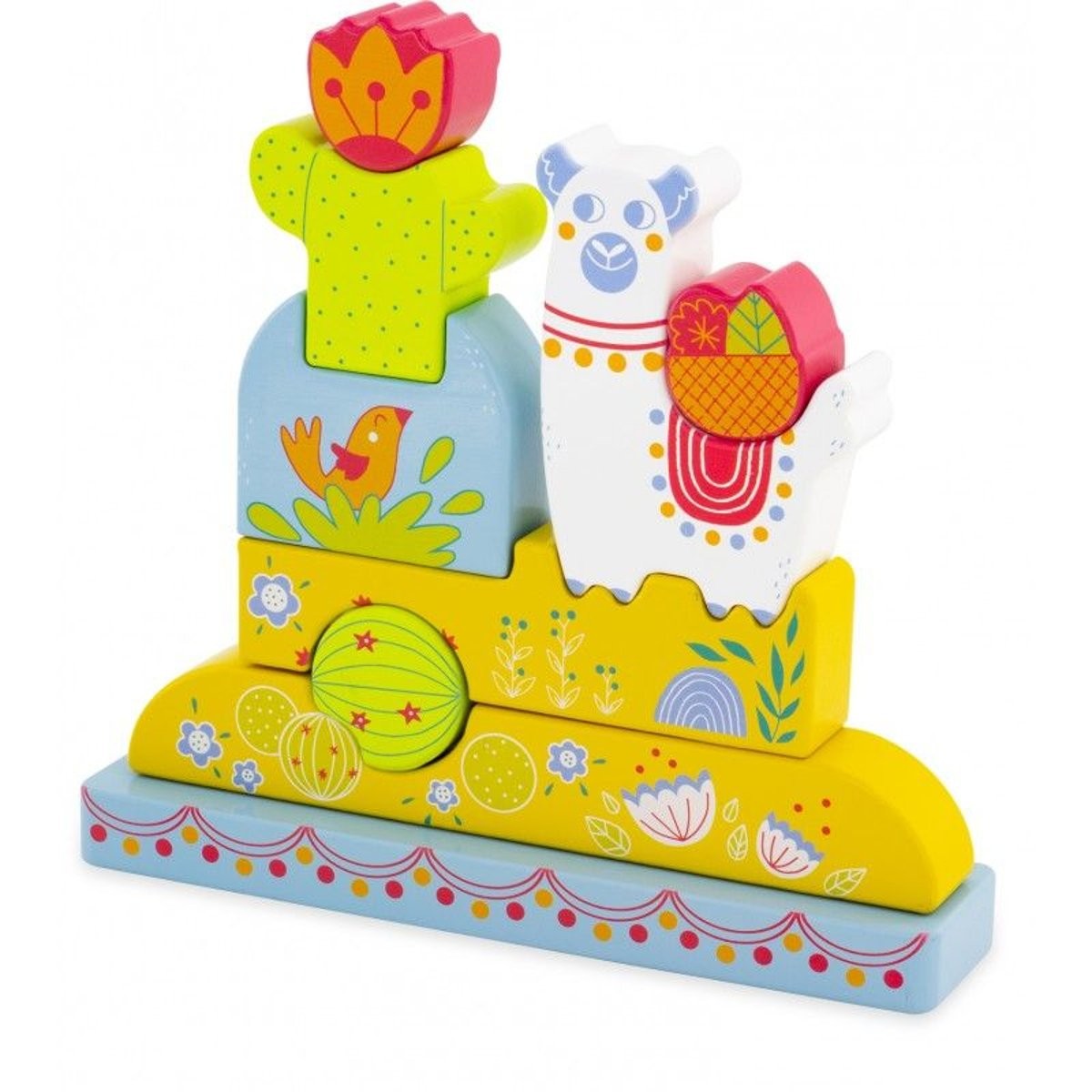 Baby Magnetic Wooden Peru Llama Jigsaw Puzzle - Vue 6