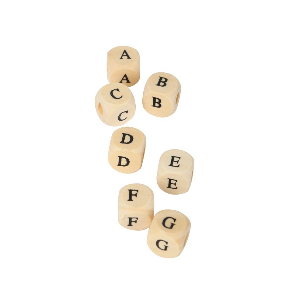 Wooden Alphabet Letter Beads Set - 300 Pieces - Vue 7