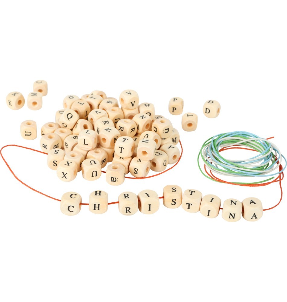 Wooden Alphabet Letter Beads Set - 300 Pieces - Vue 8