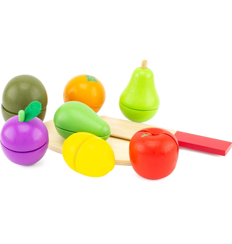 Montessori Wooden Slice & Cut Fruit Set