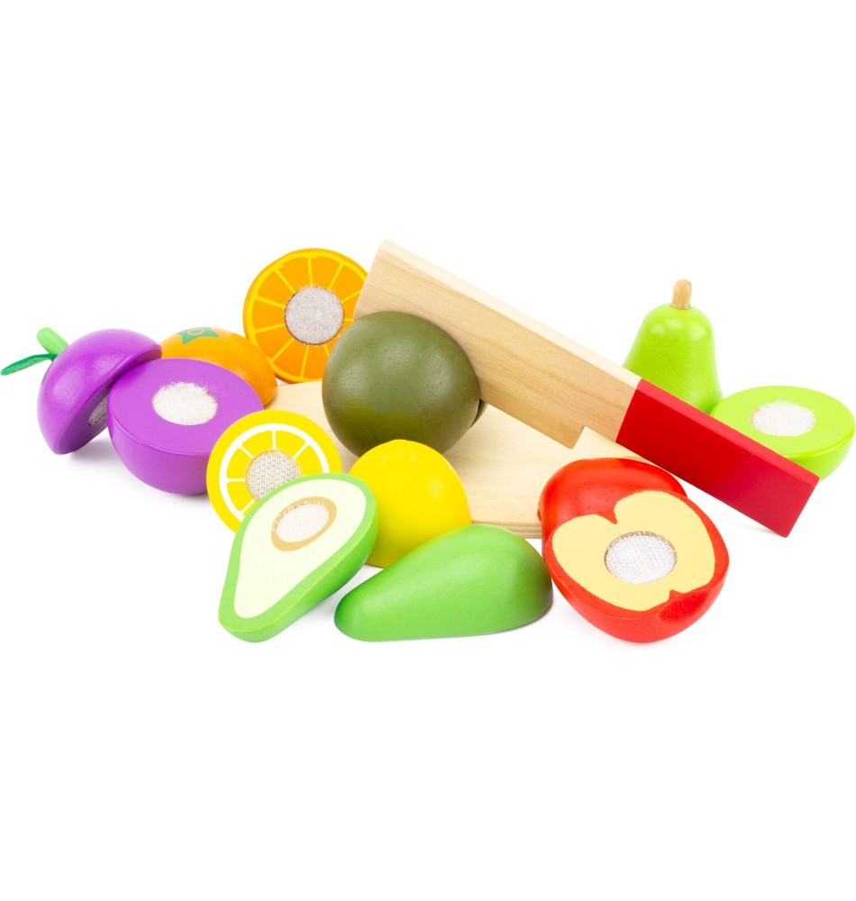 Montessori Wooden Slice & Cut Fruit Set - Vue 6