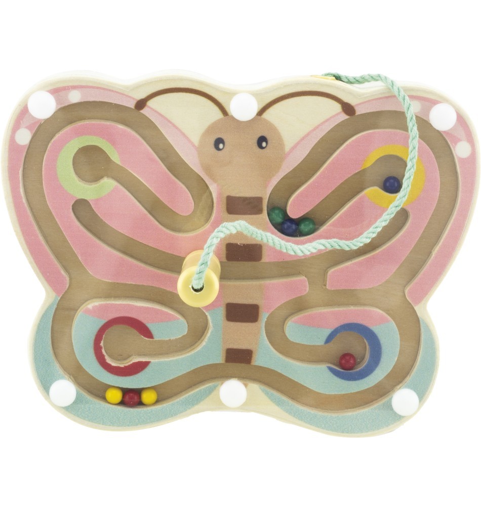 Magnetic Wooden Bead Maze - Precision Stylus Wand Toy - Vue 16