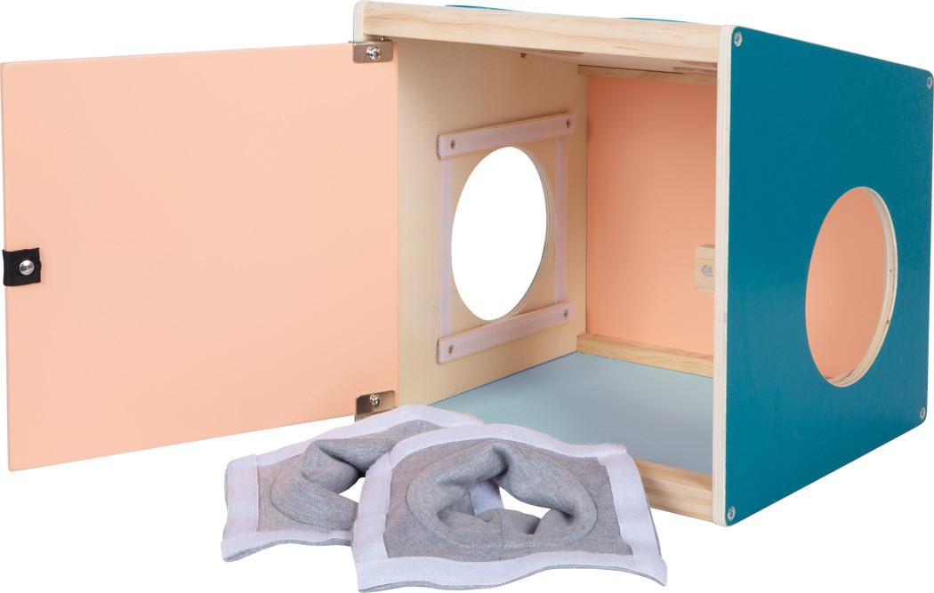 Montessori Wooden 4-Senses Mystery Tactile Box - Vue 11