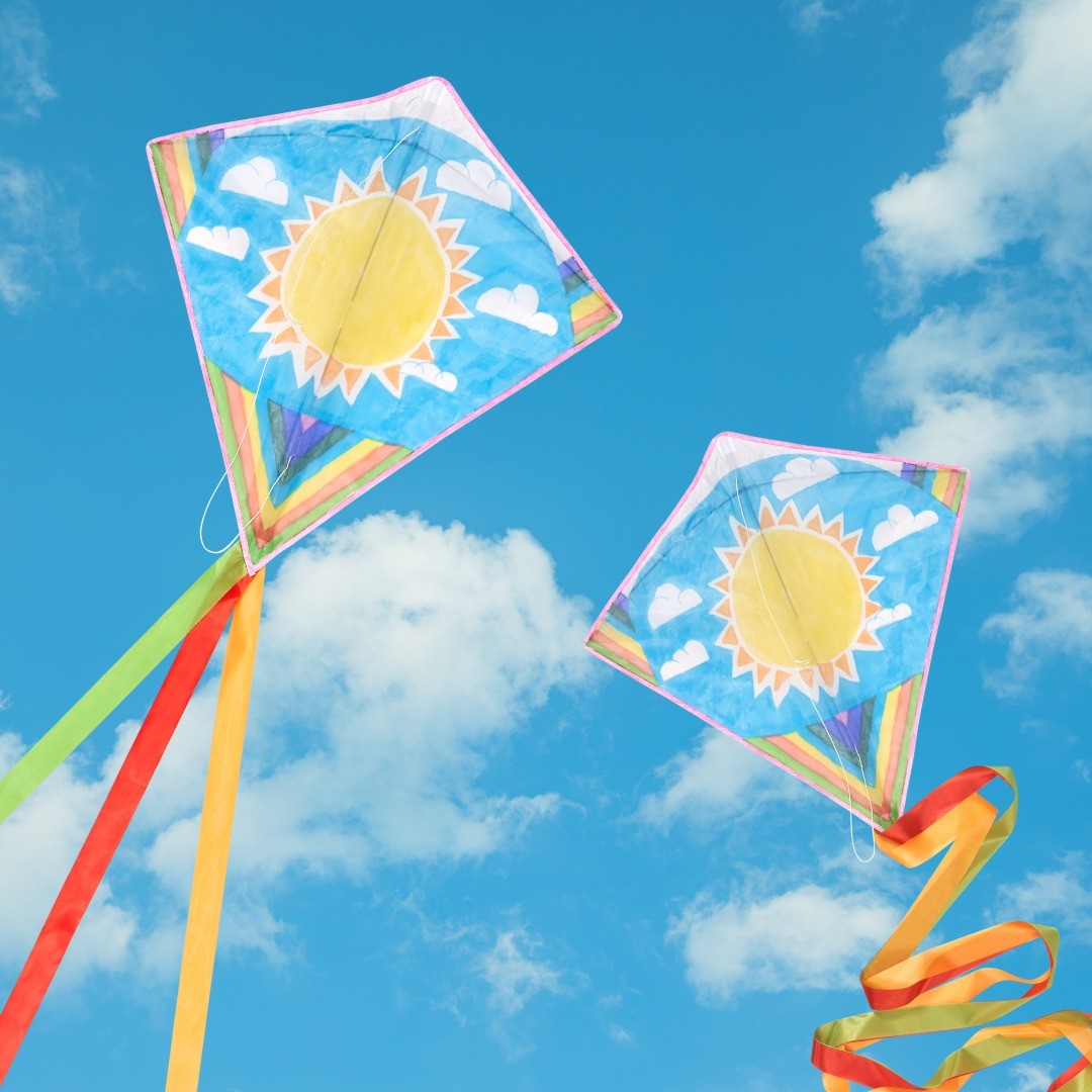 DIY Paint-Your-Own Flying Diamond Kite Kit - Vue 2