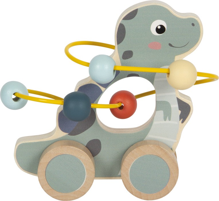 Dinosaur Wooden Motor Skills Activity Bead Maze - Vue 4