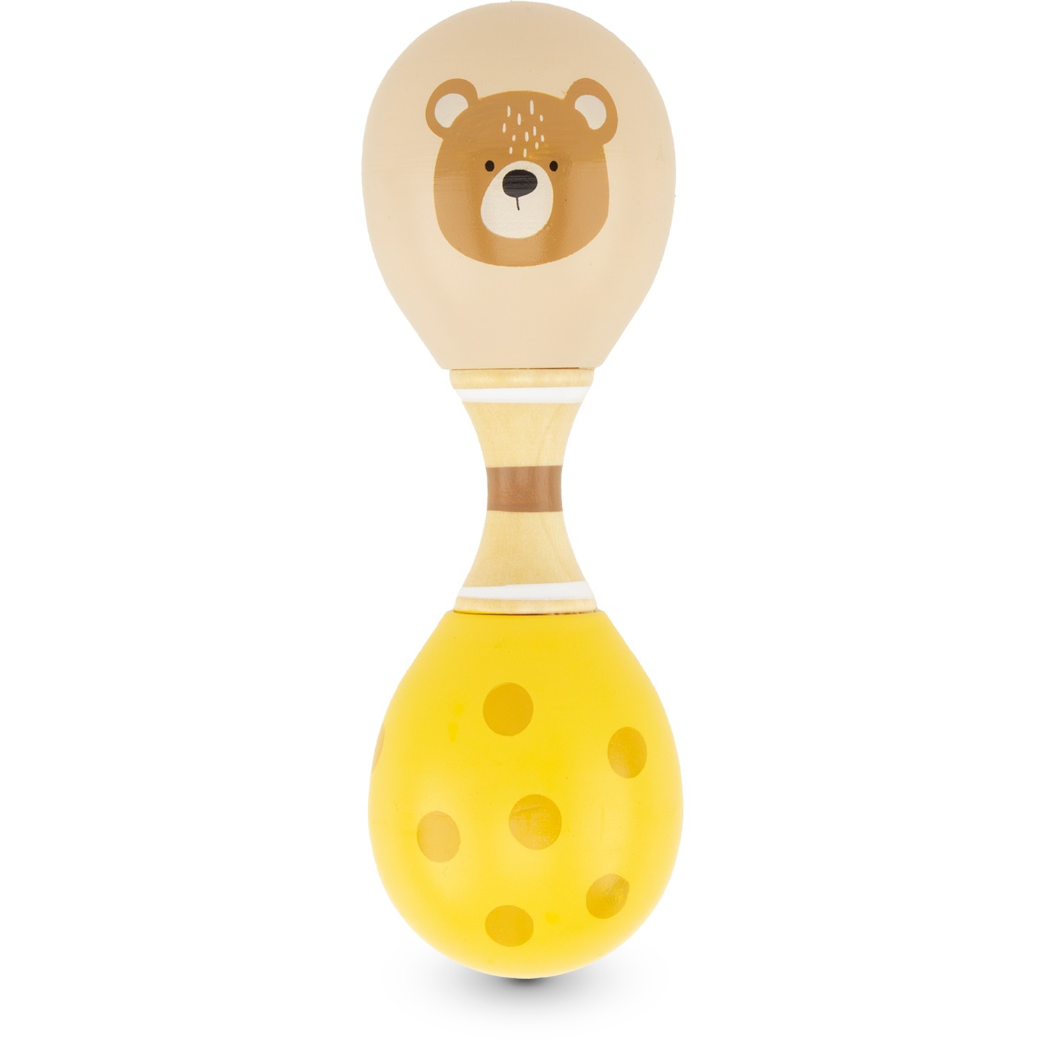 Wooden Baby Maracas Rattle - Sensory Musical Toy - Vue 11