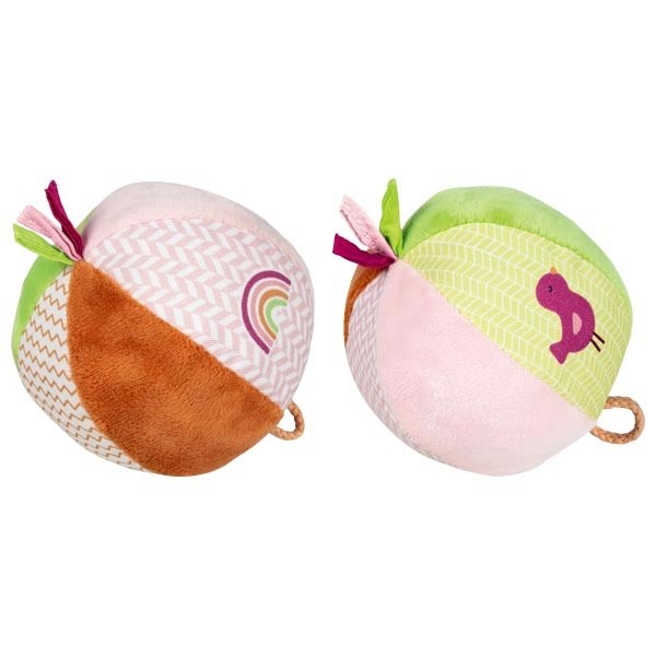 Soft Fabric Baby Chime Bell Ball - Pink Harmony