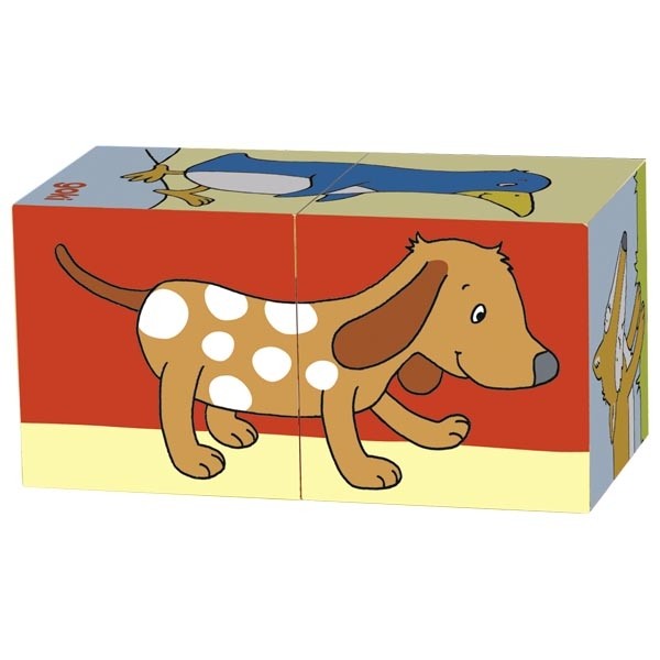Wooden Animal 2-Cube Puzzle - 6 Animals in 1 - Vue 7