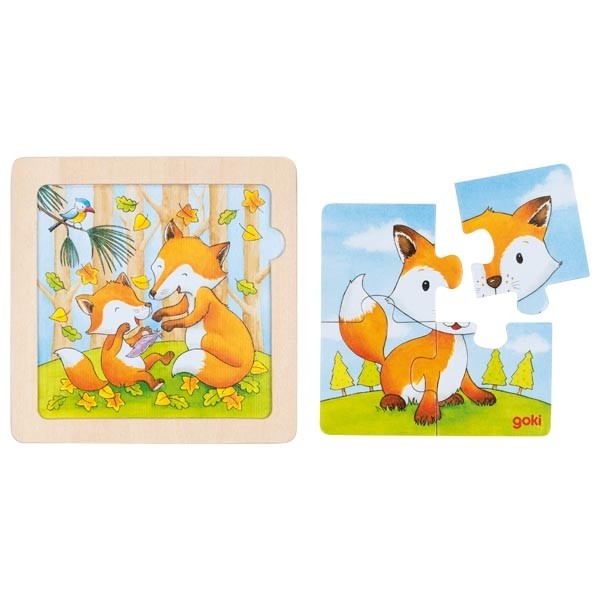 First Wooden Animal Puzzle for Toddlers - Vue 3