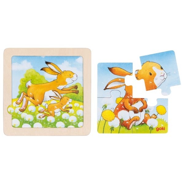 First Wooden Animal Puzzle for Toddlers - Vue 5