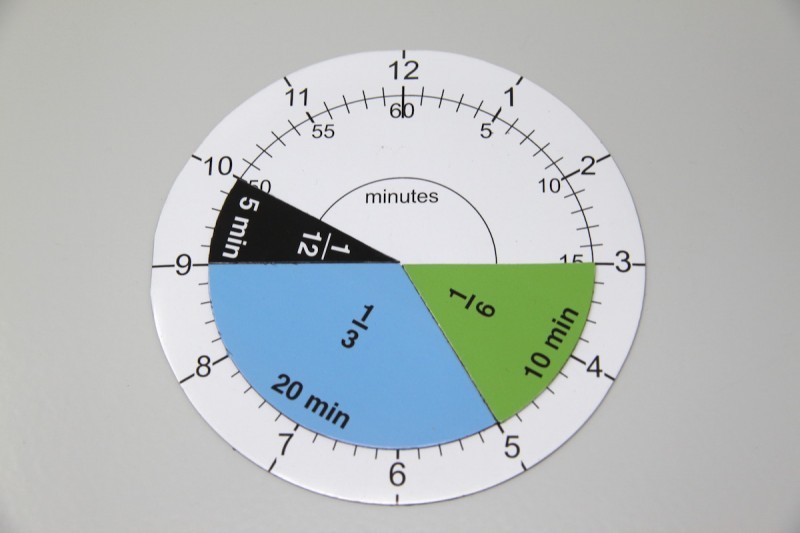 Magnetic Montessori Time & Fraction Clocks - Set of 2 - Vue 9