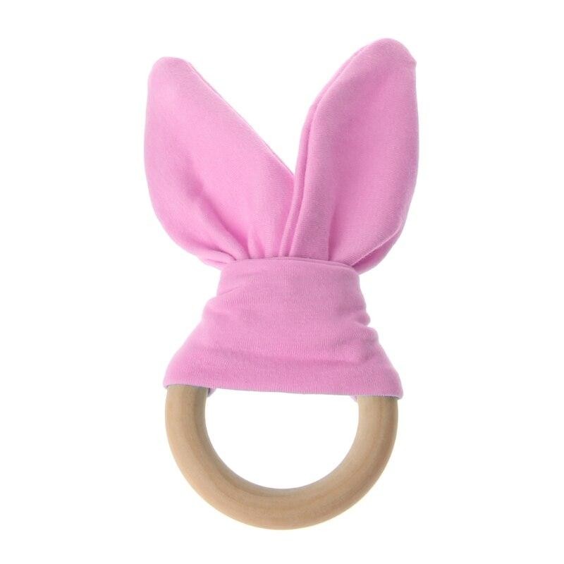 Montessori Teething Ring - Bunny Ears - Vue 15