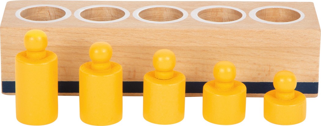 Montessori Cylinder Volume & Weight Blocks - 4 Bases Set - Vue 15