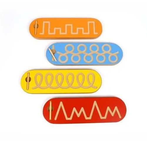 Montessori Sensory Pre-Writing Tracing Tablet with Stylus