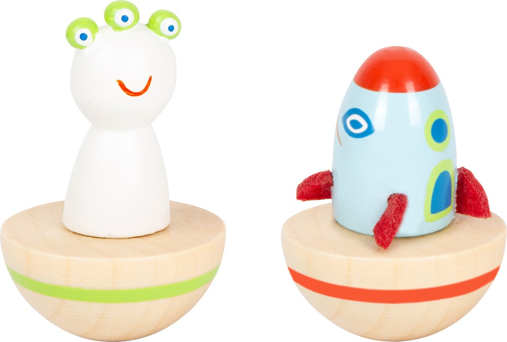 Outer Space Wooden Musical Wind-Up Music Box - Vue 3