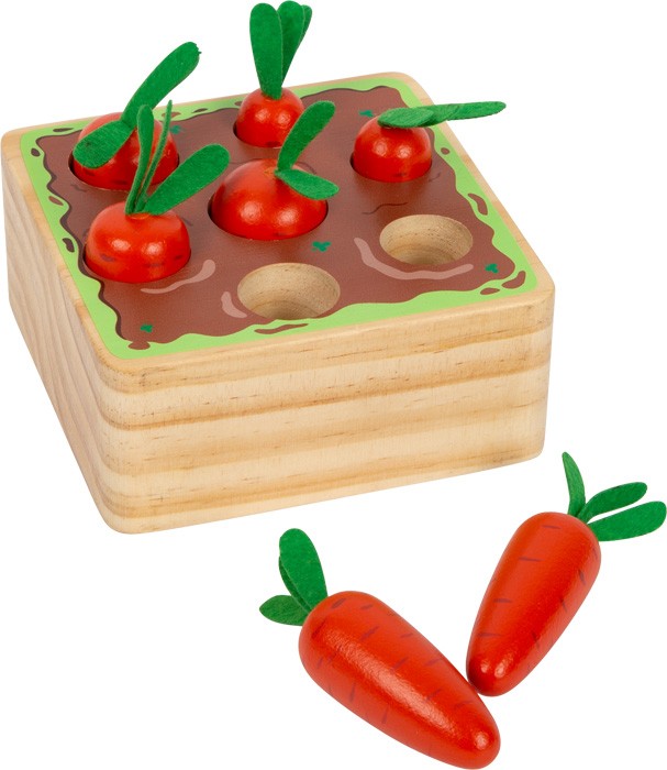 Montessori Wooden Carrot Harvesting & Sorting Game