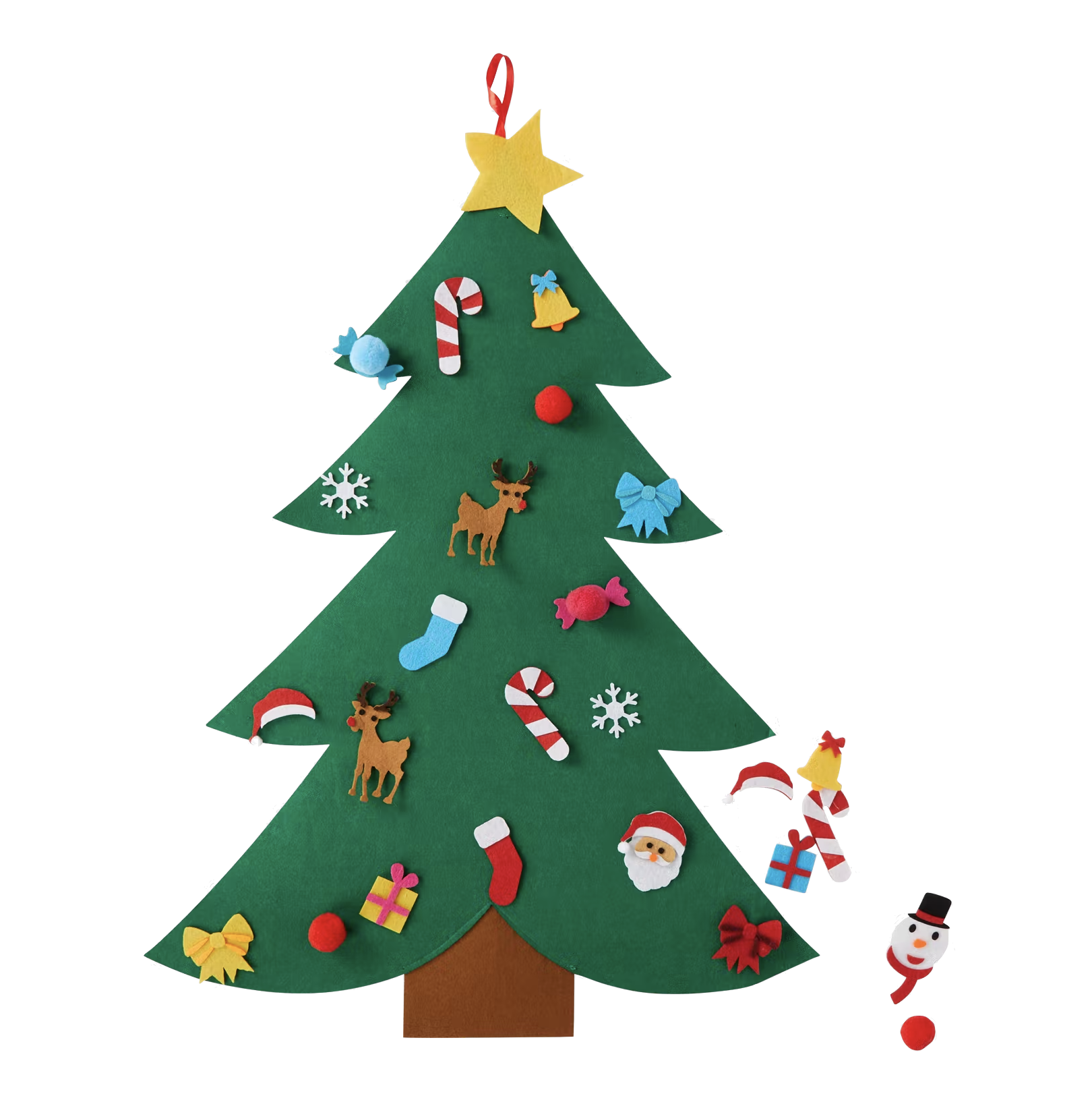 DIY Felt Christmas Tree Hanging Activity Kit