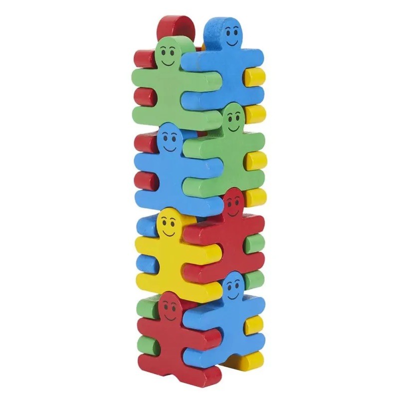 Montessori Wooden Stacking Acrobats Building Set