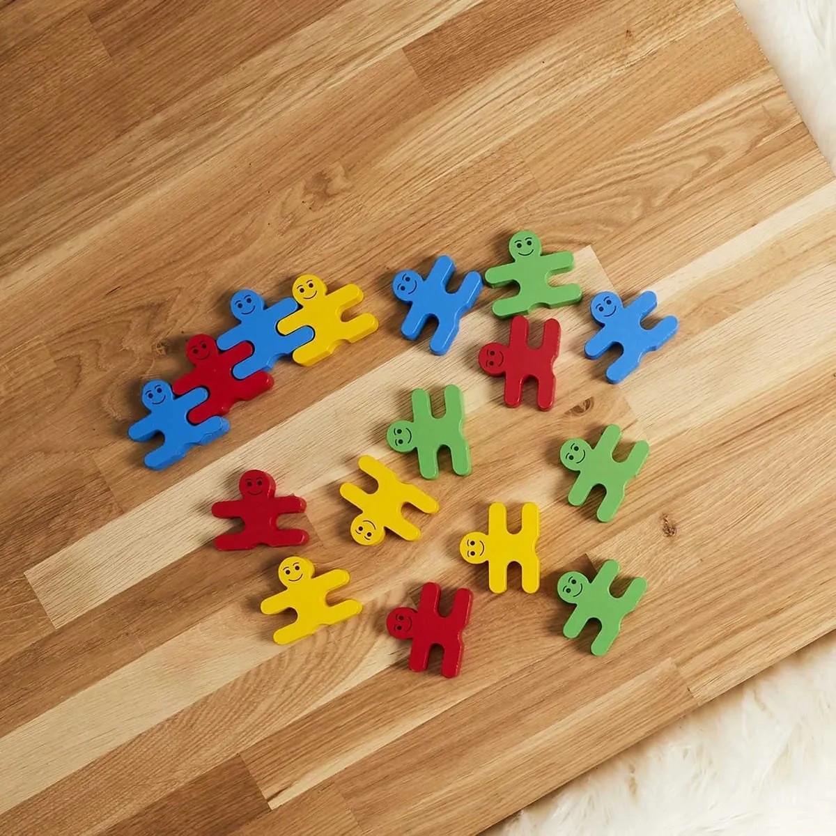 Montessori Wooden Stacking Acrobats Building Set - Vue 7